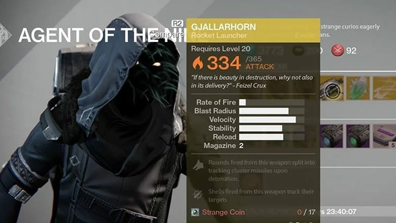 Xur's Inventory Screen