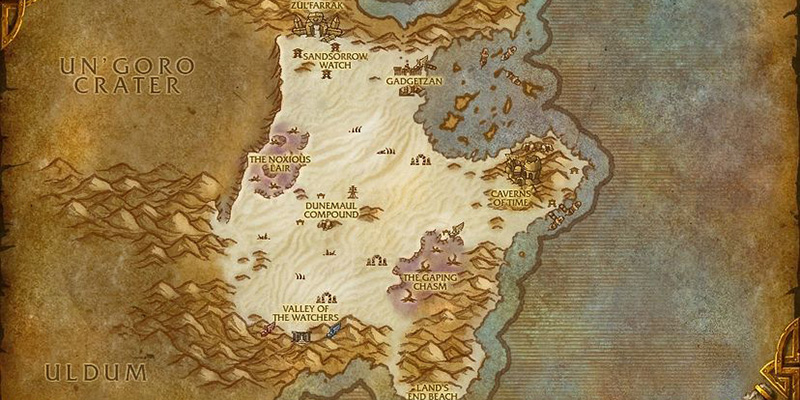 Tanaris Cooking Farming Map