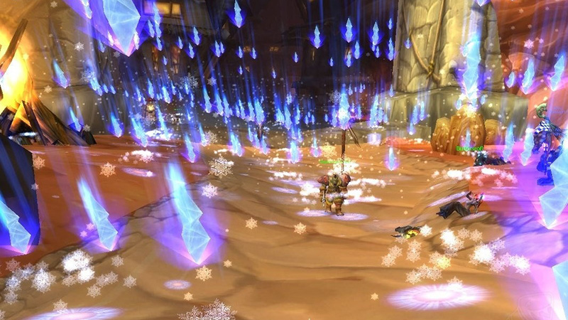 Mage using Blizzard on multiple mobs