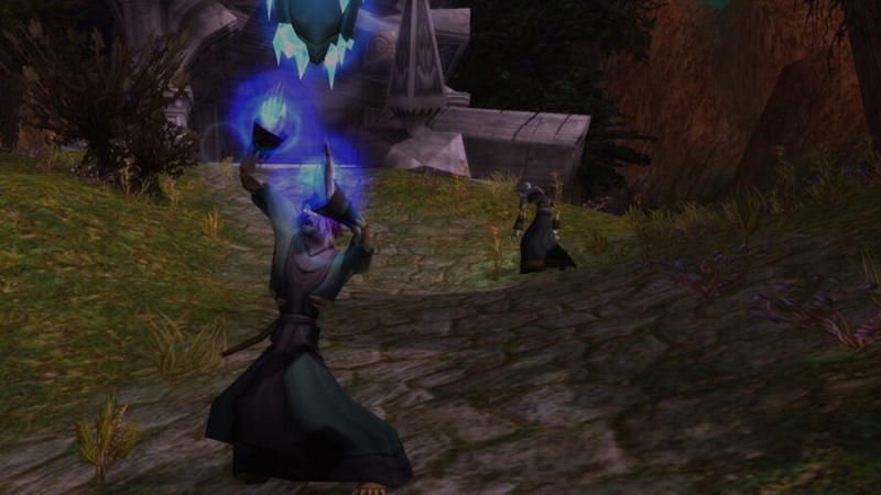 Mage using safe pulling techniques