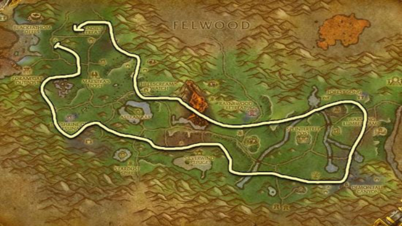 Ashenvale Herbalism Route