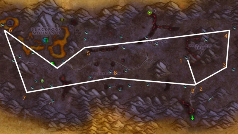 Burning Steppes Black Lotus Route