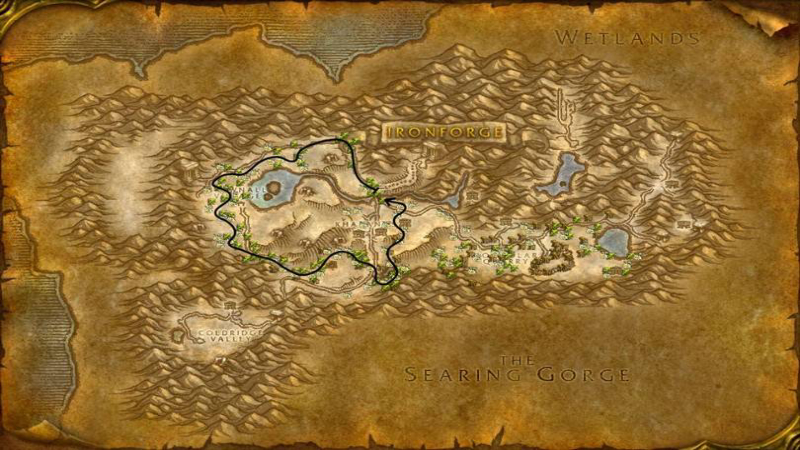 Dun Morogh Herbalism Route