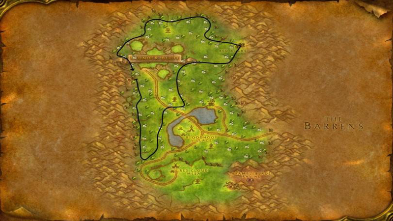 Mulgore Herbalism Route