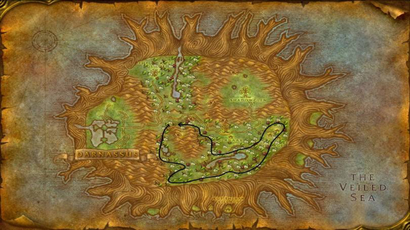 Teldrassil Herbalism Route