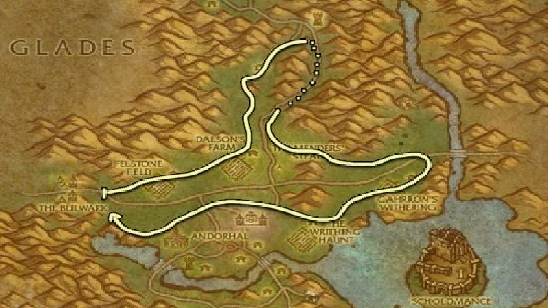 Western Plaguelands Herbalism Route