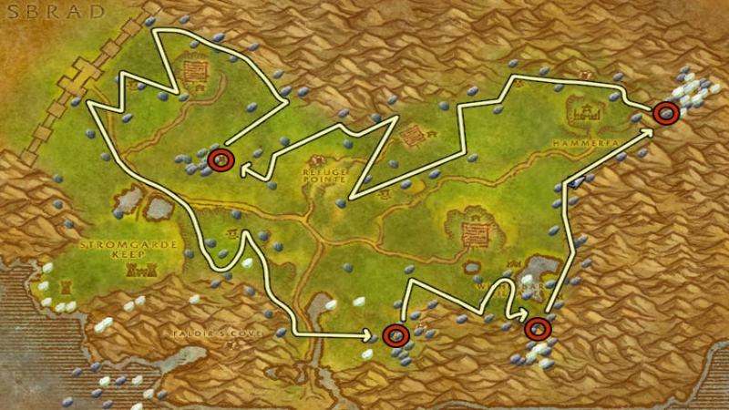 Arathi Highlands Iron Mining Route