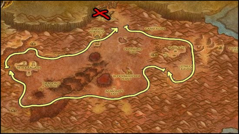 Badlands Mithril Mining Route