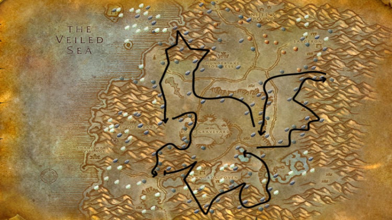 Desolace Iron Mining Route