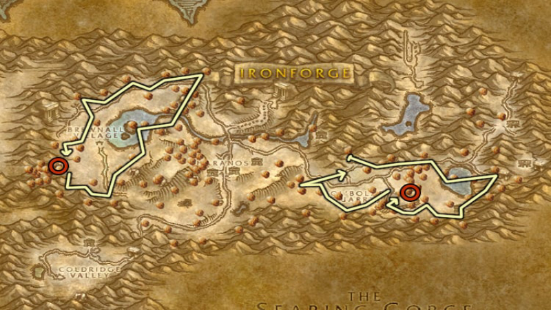Dun Morogh Copper Mining Route