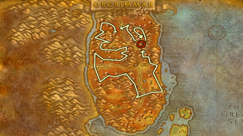 Durotar Copper Mining Route