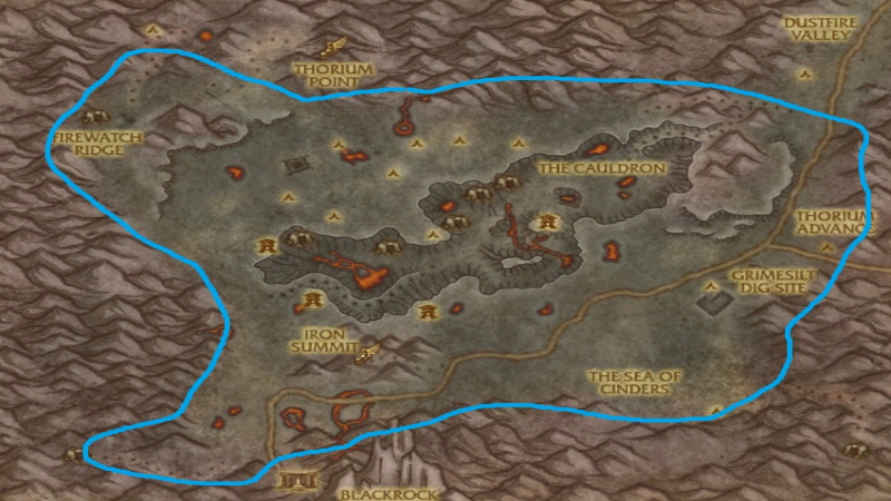 Searing Gorge Mithril Mining Route