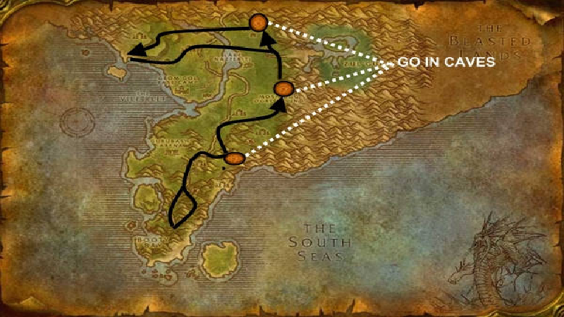 Stranglethorn Vale Iron Mining Route