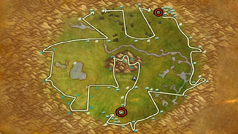 Un'Goro Crater Thorium Mining Route