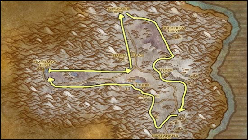 Winterspring Thorium Mining Route