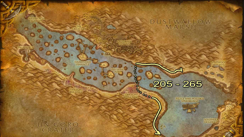 Thousand Needles Skinning Route 150-205